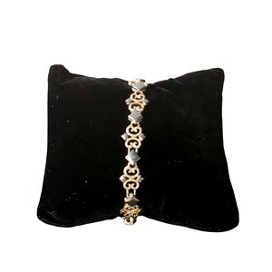 Vintage Avon 1970's  bracelet, Gold/ Silver Tone Mixed metal.stackable.